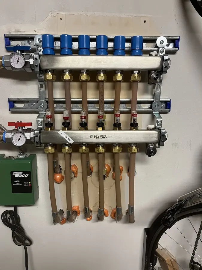 Plumber performing Leak Detection at a residential property in Brownfields